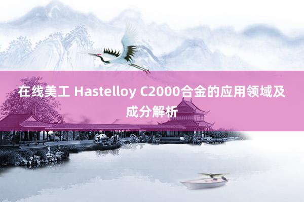 在线美工 Hastelloy C2000合金的应用领域及成分解析